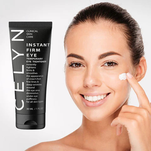 Application de la crème Celyn contour des yeux