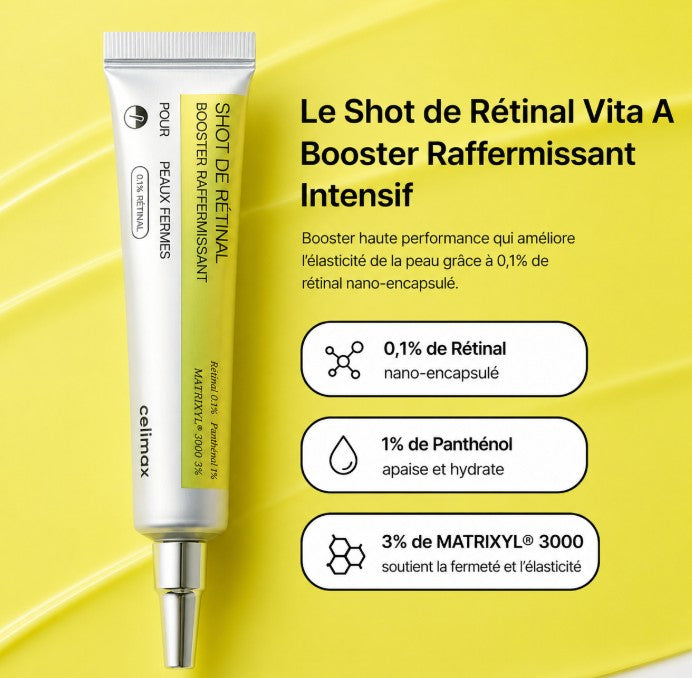 Application du Celimax Retinal Shot le soir