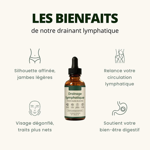 Drainant lymphatique naturel GlowChicParis, alternative à Lyphea et Lynae